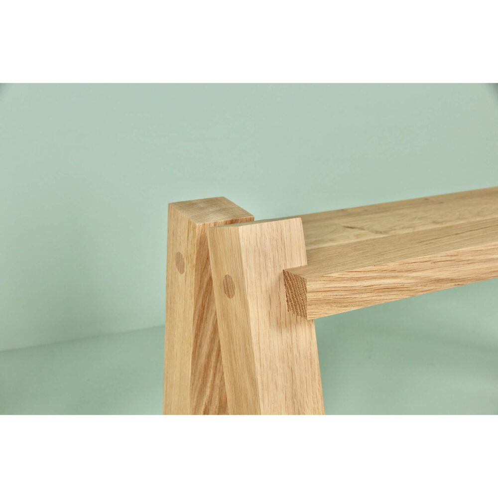 alto duo quatre pattes detail oak bench french design