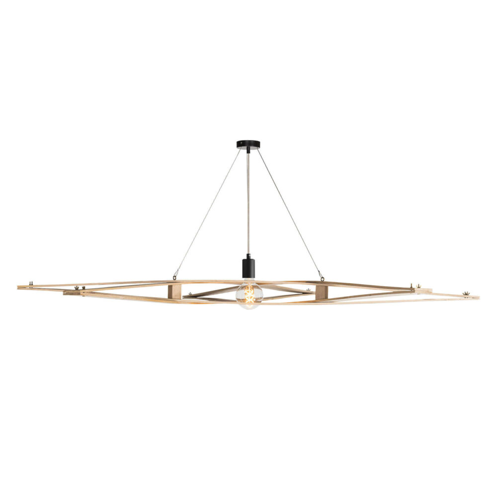 suspension de designer en bois massif