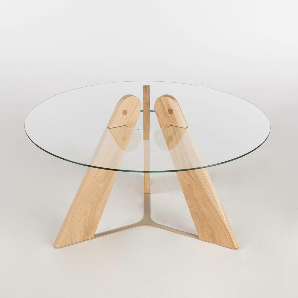 table basse fabriquée en france en frêne massif