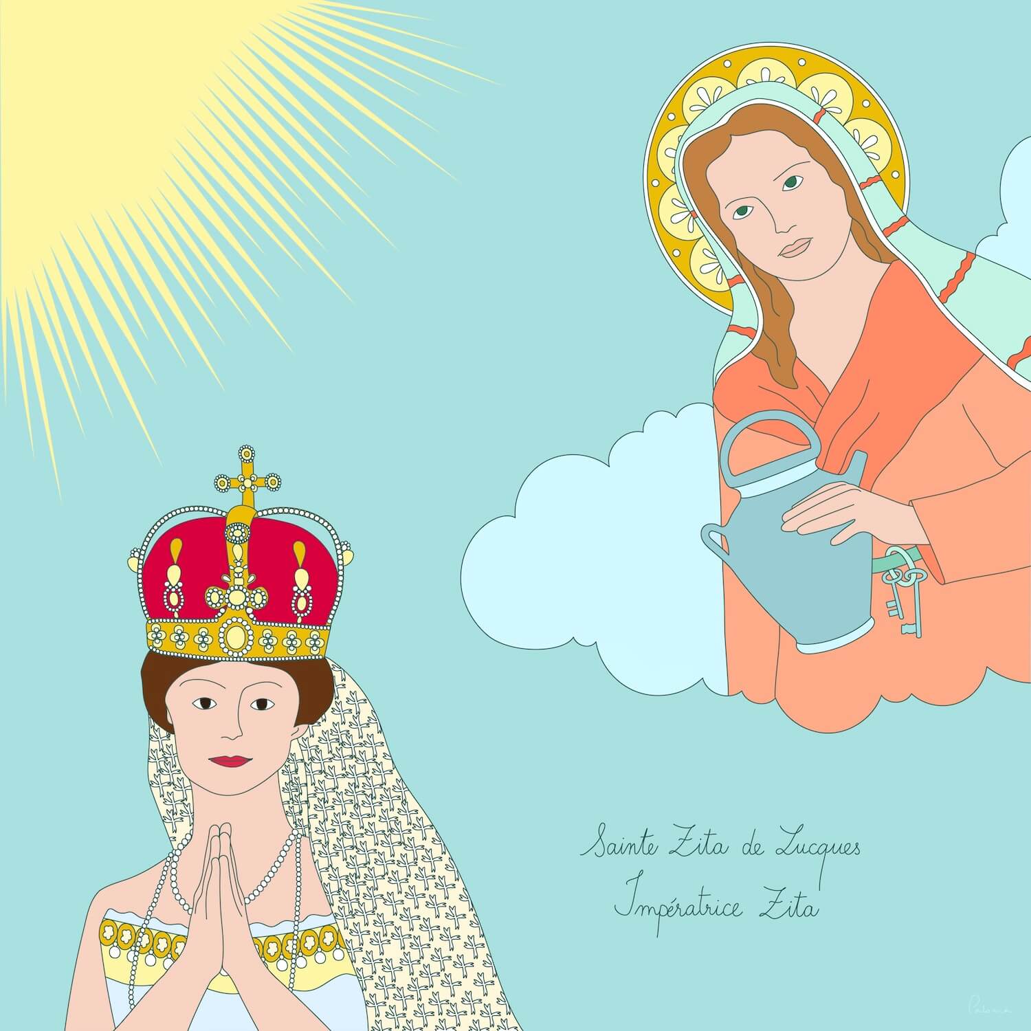 alto duo paloma morand monteil illustration sainte zita de lucques et imperatrice zita 2